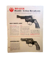 Ruger Double Action Revolvers Price List 1 Page Illustrated (N -1) - £6.19 GBP