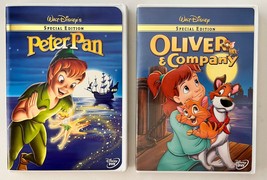 2 Disney DVDs Peter Pan &amp; Oliver &amp; Company Special Edition Features G Rated  - £12.23 GBP