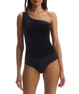 COMMANDO Velvet One Shoulder Bodysuit Black Top Size XL $98 - NWT - £21.54 GBP