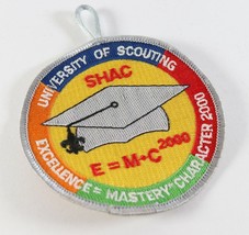 Vintage 2000 Sam Houston SHAC E=MC University Button Boy Scouts BSA Camp Patch - £9.20 GBP