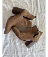 Dolce Vita Brown Suede Ankle Boots Booties Size 8.5 - £19.05 GBP