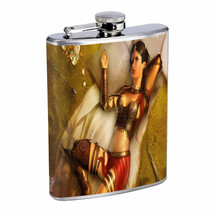 Persian Pin Up Girls D13 Flask 8oz Stainless Steel Hip Drinking Whiskey - £11.64 GBP