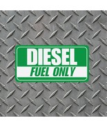 1x Diesel Fuel Only Vinyl Decal - High Quality - Indoor/Outdoor - Peel a... - $54.61 MXN