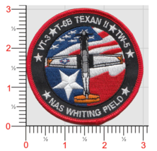 AIR WING 5 TW-5 NAS WHITING FIELD T-6 EMBROIDERED HOOK &amp; LOOP PATCH - £31.45 GBP