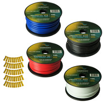Harmony Car Primary 12 Gauge Power Or Ground Wire 400 Feet 4 Rolls Multi Color - £50.83 GBP