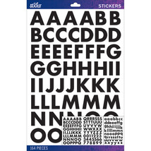 Sticko Alphabet Stickers-Black Futura Bold Large - £14.85 GBP
