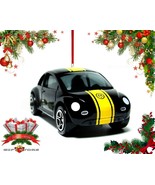 RARE CHRISTMAS ORNAMENT BLACK VW NEW BEETLE VOLKSWAGEN CUSTOM LIMITED ED... - £27.87 GBP