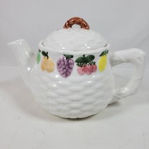 Vintage Farmhouse 1990 Ceramic Tea Pot Taiwan 9x6x7 Inch - $45.82