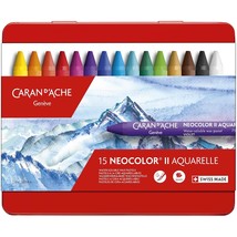 Caran d&#39;Ache Classic Neocolor II Water-Soluble Pastels, 15 Colors - $47.99