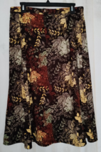 Excellent Womens Christopher &amp; Banks Autumn Floral Print Skirt Size 10P - £19.81 GBP