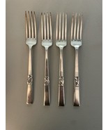 Morning Star 1948 Grille Dinner Fork Lot of 4 Oneida Community Silverplate - $30.93 CAD