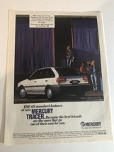 1987 Mercury Tracer Vintage Print Ad Advertisement pa8 - £6.20 GBP