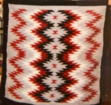Vintage Navajo 100% Handwoven Wool Rug - 30-1/2&quot; Square - Indian Ruins S... - $14,073.58 MXN