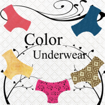 Color Underwear 2-Digital Clipart-Art Clip-Gift Cards-Banner-Gift Tag-Jewelry-T  - £1.00 GBP