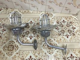 Marine Theme Industrial Arched Wall Sconce Light Fixture with Shade Lot ... - $206.41