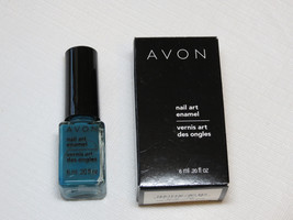 Avon Nail Art Enamel Blue Vibe 6 ml 0.20 fl oz nail polish mani pedi;; - £8.19 GBP