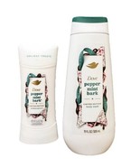 Dove Peppermint Bark Body Wash &amp; Antiperspirant Holiday Treats Limited E... - $22.65