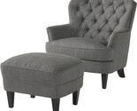 Christopher Knight Home Tafton Fabric Club Chair and Ottoman Set, 2-Pcs ... - $648.99