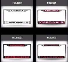 NFL Laser-Cut License Plate Frame By Rico Industries -Select- Team Below - £19.92 GBP