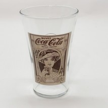 Buvez Coca-Cola Trademark Recreation Flair Glass 16oz Drinking Glass French - £6.10 GBP