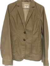 Old Navy Women’s Blazer Jacket Size Small Tan Brown Cotton Stretch - £23.25 GBP