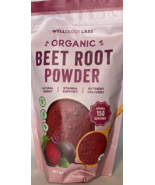 Wellology Organic Beet Root Powder (Beta vulgaris) Boost Nitric Oxide  - £18.86 GBP