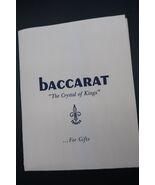 BACCARAT Vtg 1975 Advertising Folder Crystal of Kings Gifts France HTF E... - $35.02 CAD