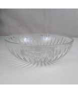 Vintage E O Brody Co Clear Crystal Glass Bowl 8&quot;x2.5&quot; 0933 Starburst Design - $16.82