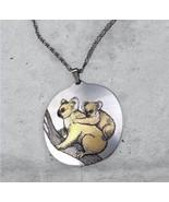 Reed &amp; Barton Koala Damascene Silver Tone Pendant Necklace - $23.00