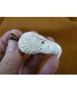 j-eag-26 medium 3D Eagle HEAD PENDANT heads bird shed moose antler material - $55.14 CAD