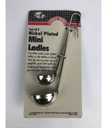 Cooks Tools Set Of 2 Nickel Plated Mini Ladle Ladles Made In Taiwan * Fr... - $190.20 MXN