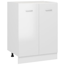 Bottom Cabinet High Gloss White 60x46x81.5 cm Engineered Wood - £42.54 GBP