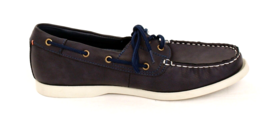 Weatherproof Navy Blue Vintage Benny Boat Shoes Men&#39;s Size 9 M - $79.19