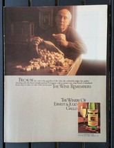 Vintage 1980 The Winery of Ernest &amp; Julio Gallo Full Page Original AD - £5.21 GBP