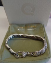 Judith Ripka for QVC 9.25 Sterling Silver 8&quot; Bracelet 36 Grams With Box &amp; Pouch - £137.03 GBP