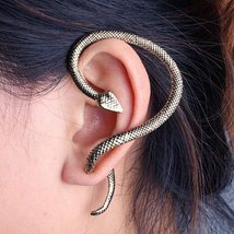 1 Pcs Gothic Punk Snake Winding Cuff Earrings For Women Exaggerate Individuality - £7.05 GBP