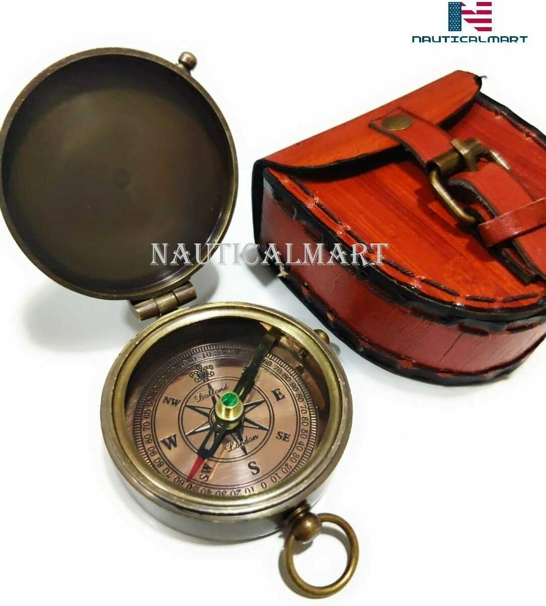 2023 Solid Brass Directional Magnetic Compass | Ubuy India