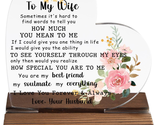 Gifts for Wife from Husband, to My Wife Plaque, I Love You Gifts for Wif... - £18.20 GBP