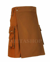 Brown Medieval Gothic Kilt - $710.37 MXN