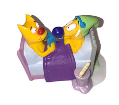 Vintage Cat Dog 1999 Burger King Kid Meal Toy Bed Time Story Viacom Nickelodeon  - £3.04 GBP