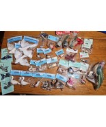 Lot Of 34 VTG Feather Spun Cotton Bird Butterfly Christmas Ornaments Wir... - $80.88 CAD