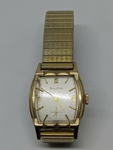 Vintage Bulova M0 10k Rolled Gold Plate RGP Bezel Watch - £47.07 GBP
