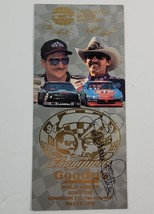 Charlotte 1995 NASCAR Goody&#39;s Pole Night Richard Petty &amp; Dale Earnhardt SIGNED - £387.89 GBP