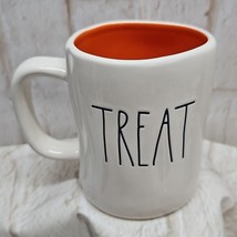 Rae Dunn Artisan Collection by Magenta 239 &quot;TRICK&quot; &quot;TREAT&quot; Halloween Whi... - $8.60