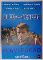 Original Movie Poster Bleu Comme L&#39;Enfer Yves Boisset Lambert Wilson 1986 - £27.26 GBP
