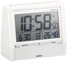Seiko CLOCK clock alarm clock digital TALK LINER talk liner radio clock thermome - £53.52 GBP