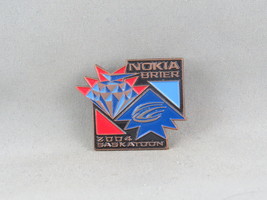 Curling Pin - 2004 Nokia Brier Saskatoon Official Logo - Stmaped Pin - £12.18 GBP