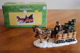 O&#39;Well Santas Workbench Village Horse Drawn Carriage Wagon Sleigh Christ... - $229.50 MXN