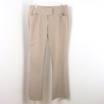 Vanity Juniors 7 Brown Tan Rayon Blend Flared Bootcut Trouser Dress Pants - $11.00