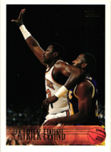 1995-96 Topps # 1 Patrick Ewing Basketball Card Ny Knicks Hof - £1.77 GBP